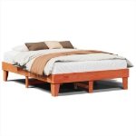 Letto senza Materasso Marrone Cera 140x190 cm in Legno di Pino