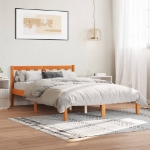 Letto senza Materasso Marrone Cera 140x190 cm in Legno di Pino