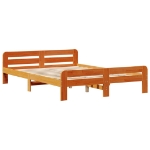 Letto senza Materasso Marrone Cera 140x190 cm in Legno di Pino