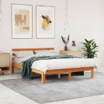 Letto senza Materasso Marrone Cera 140x190 cm in Legno di Pino