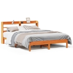 Letto senza Materasso Marrone Cera 140x190 cm in Legno di Pino