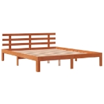 Letto senza Materasso Marrone Cera 150x200 cm in Legno di Pino