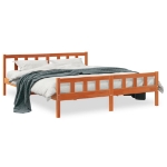 Letto senza Materasso Marrone Cera 160x200 cm in Legno di Pino