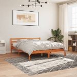 Letto senza Materasso Marrone Cera 160x200 cm in Legno di Pino