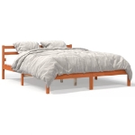 Letto senza Materasso Marrone Cera 160x200 cm in Legno di Pino