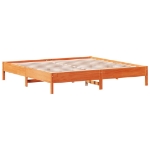 Letto senza Materasso Marrone Cera 180x200 cm in Legno di Pino