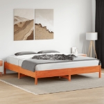 Letto senza Materasso Marrone Cera 180x200 cm in Legno di Pino