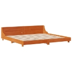 Letto senza Materasso Marrone Cera 180x200 cm in Legno di Pino