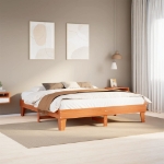 Letto senza Materasso Marrone Cera 180x200 cm in Legno di Pino