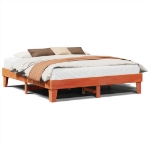 Letto senza Materasso Marrone Cera 180x200 cm in Legno di Pino