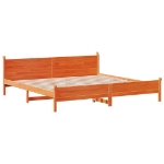 Letto senza Materasso Marrone Cera 180x200 cm in Legno di Pino