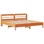 Letto senza Materasso Marrone Cera 180x200 cm in Legno di Pino