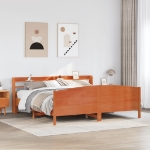 Letto senza Materasso Marrone Cera 180x200 cm in Legno di Pino