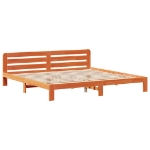 Letto senza Materasso Marrone Cera 180x200 cm in Legno di Pino