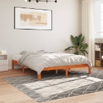 Letto senza Materasso Marrone Cera 180x200 cm in Legno di Pino