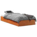 Letto senza Materasso Marrone Cera 75x190 cm in Legno di Pino