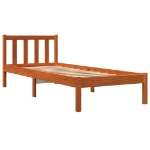 Letto senza Materasso Marrone Cera 75x190 cm in Legno di Pino