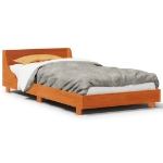 Letto senza Materasso Marrone Cera 75x190 cm in Legno di Pino