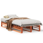 Letto senza Materasso Marrone Cera 75x190 cm in Legno di Pino