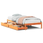 Letto senza Materasso Marrone Cera 75x190 cm in Legno di Pino