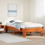 Letto senza Materasso Marrone Cera 75x190 cm in Legno di Pino