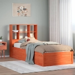 Letto senza Materasso Marrone Cera 75x190 cm in Legno di Pino