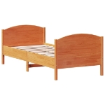 Letto senza Materasso Marrone Cera 75x190 cm in Legno di Pino