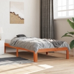 Letto senza Materasso Marrone Cera 75x190 cm in Legno di Pino