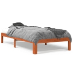 Letto senza Materasso Marrone Cera 75x190 cm in Legno di Pino