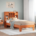 Letto senza Materasso Marrone Cera 75x190 cm in Legno di Pino