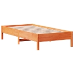 Letto senza Materasso Marrone Cera 75x190 cm in Legno di Pino