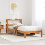 Letto senza Materasso Marrone Cera 75x190 cm in Legno di Pino