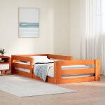 Letto senza Materasso Marrone Cera 75x190 cm in Legno di Pino