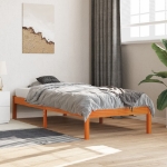 Letto senza Materasso Marrone Cera 75x190 cm in Legno di Pino