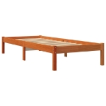 Letto senza Materasso Marrone Cera 75x190 cm in Legno di Pino