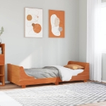 Letto senza Materasso Marrone Cera 75x190 cm in Legno di Pino