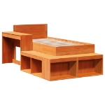 Letto senza Materasso Marrone Cera 80x200 cm Legno di Pino