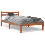 Letto senza Materasso Marrone Cera 90x190 cm in Legno di Pino