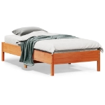 Letto senza Materasso Marrone Cera 90x190 cm in Legno di Pino