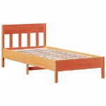 Letto senza Materasso Marrone Cera 90x200 cm Legno di Pino