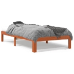 Letto senza Materasso Marrone Cera 90x200 cm Legno di Pino