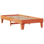 Letto senza Materasso Marrone Cera 90x200 cm Legno di Pino