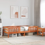 Letto senza Materasso Marrone Cera 90x200 cm Legno di Pino