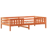 Letto senza Materasso Marrone Cera 90x200 cm Legno di Pino