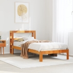 Letto senza Materasso Marrone Cera 90x200 cm Legno di Pino