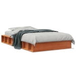 Letto senza Materasso Marrone Cera 90x200 cm Legno di Pino