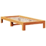 Letto senza Materasso Marrone Cera 90x200 cm Legno di Pino