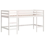 Letto Soppalco con Scala Bambini 90x190 cm Legno Massello Pino