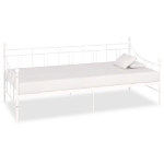 Telaio Divano Letto Bianco in Metallo 90x200 cm