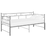 Telaio Divano Letto Estraibile Grigio in Metallo 90x200 cm